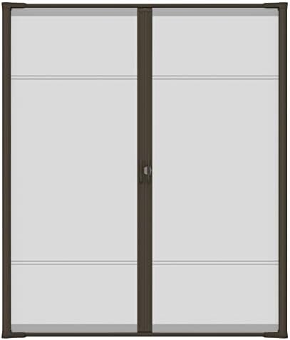 Cool Genius - Puertas retráctiles para puerta doble, altura estándar de 80 pulgadas, color blanco, puerta mosquitera retráctil fácil de instalar