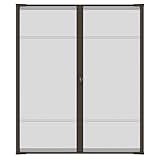 Cool Genius Retractable Screen Doors for Double Door – Standard 80-in Height, Black – Easy to Install Retractable Screen Door for French Doors