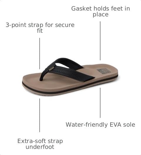 Image of REEF Boys Kids Ahi Beach Flip Flop, Soft Cushion Footbed, Water Friendly
