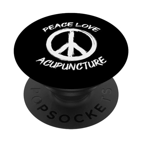 Peace Love Acupuntura Terapeuta Acupuntor PopSockets PopGrip Intercambiable