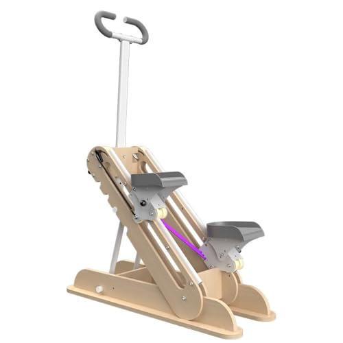 MORLU ホームステアステッ 全身トレーニング機器 角度調節可能 無垢材 折りたたみ式垂直エアロビクス階段 スポーツフィットネス 家庭に非常に適しており フィットネス機器です (木の色)