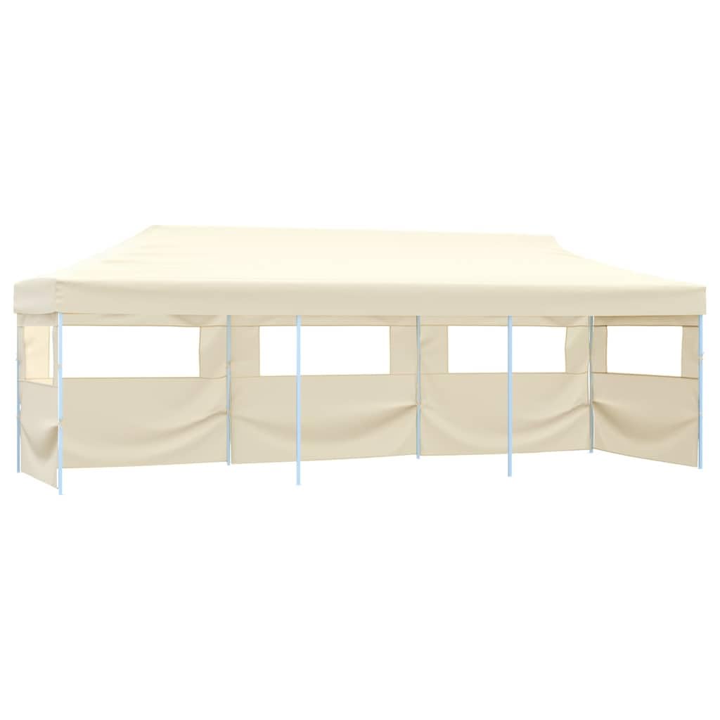 Gazebo pop-up 3 x 9 m blu con 5 pareti laterali