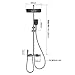 Shower set, household pressure nozzle, bathroom keyboard, shower, complete
