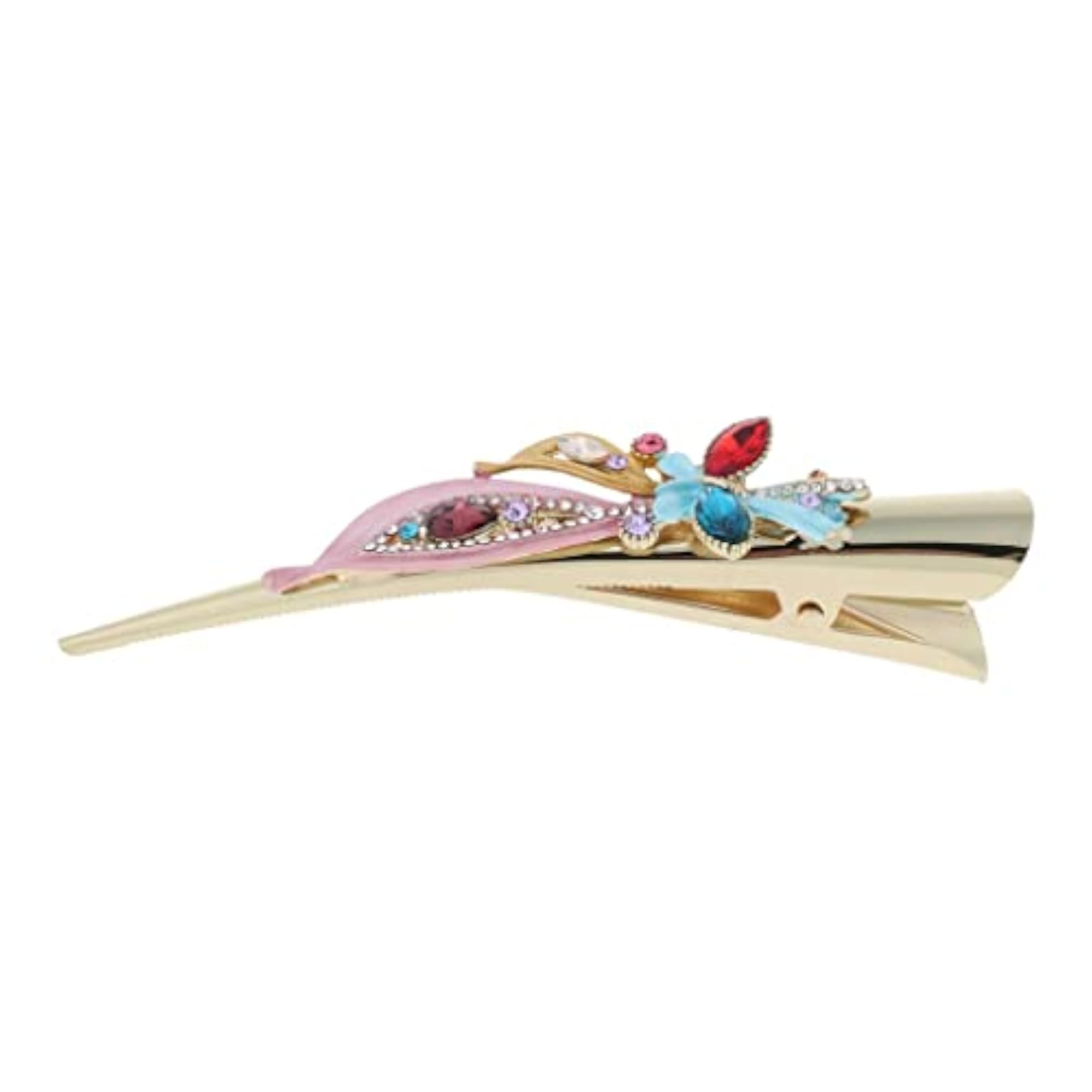 3X Rhinestone Alligator Hair Clips Set, Multicolor