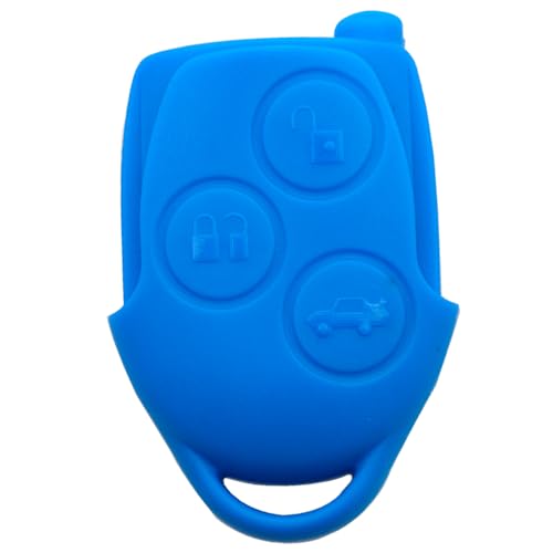 ROBUST 3 Button Remote Key Fob Case Shell Cover Blue for Ford Transit Connect Mk7 2006-2014