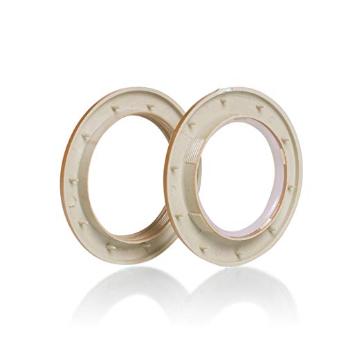 10 anelli argentati per tende con occhielli, non