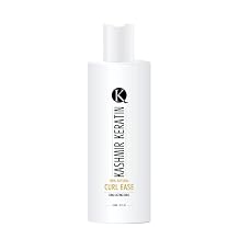 Kashmir Keratin curl ease Curl Defining Cream shaping moisturizer, with its light cream gel texture, is based on 30% pure glaze and 70% Keratin cream. 8 fl. oz. 8 fl oz