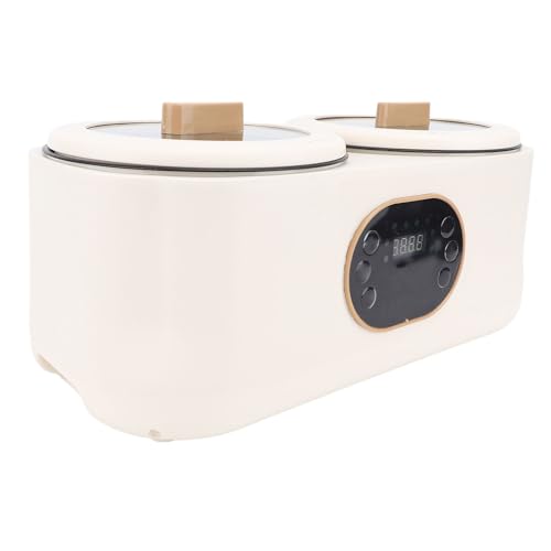 Luocute Olla Arrocera de Doble Revestimiento, Olla Arrocera Eléctrica Multifuncional con 6 Funciones y Tapa Interior Desmontable, para Cocinar Estofado de Sopa de Arroz y Verduras Al