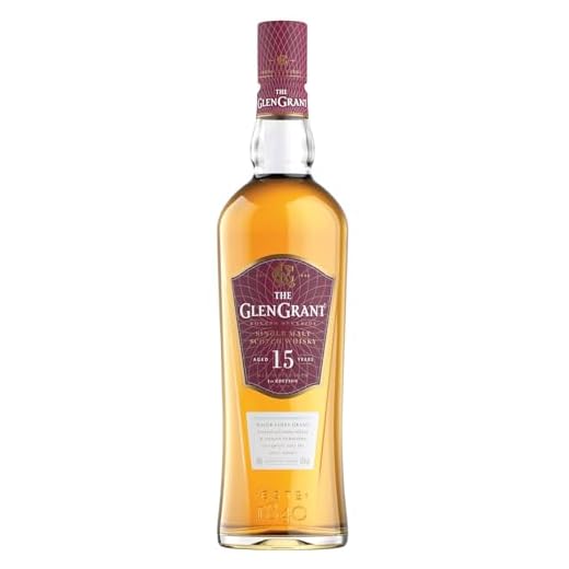 Glen Grant 15 Jahre Single Malt Scotch Whisky | Reifer, hochwertiger Whisky aus Schottland | in Ex-Bourbon-Fässern gereift | in Geschenk-Karton | 50% Vol. | 1 x 0,7 l