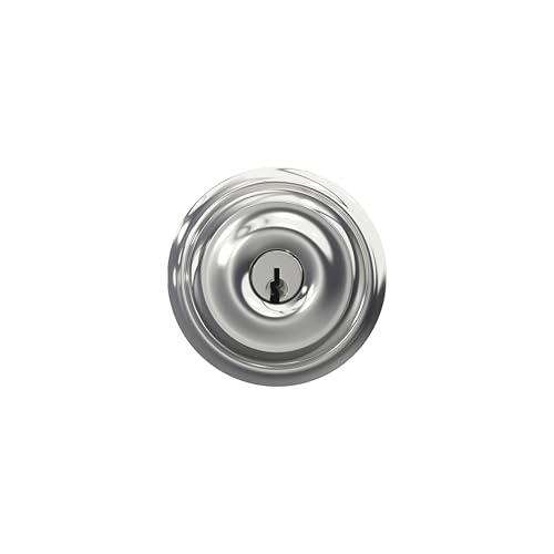 SCHLAGE Georgian Keyed Entry Door Knob, Interior/Exterior, Bright Chrome - image 6