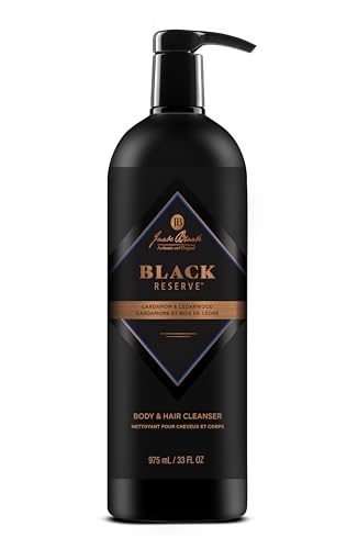 Jack Black - Black Reserve Body & Hair Cleanser 33 Fl Oz Cardamom & Cedarwood - Mens Body Wash Shampoo Haircare Dual-Purpose Mens Cleanser Sulfate-Free