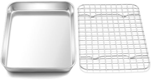 2 Stück Abtropfgitter Edelstahl - 27x11cm, Für Backofen Und Grill
