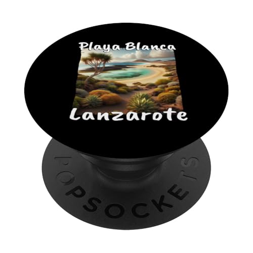 Playa Blanca Lanzarote Vacaciones Playa Desierto de Dunas PopSockets PopGrip Intercambiable
