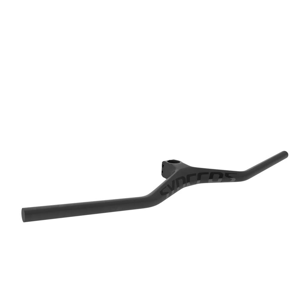 MTB-Lenker, Vollcarbon-Mountainbike-Lenker mit Vorbauwinkel, 17 breit, 740 mm Vorbau, 60–110 mm, Mountainbike-Lenker (Farbe: 740 x 70 mm)