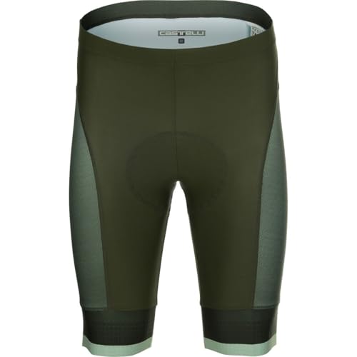 CASTELLI Competizione 2 Limited Edition Short - Men's, Deep Green/Defender Green/Silver Gray, 3XL