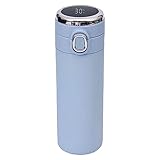 Outdoorm, vaso térmico inteligente de 420 ml, botella térmica de acero...