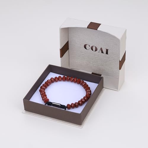 Pulsera de cuentas de cristal facetado para hombre miniatura 6