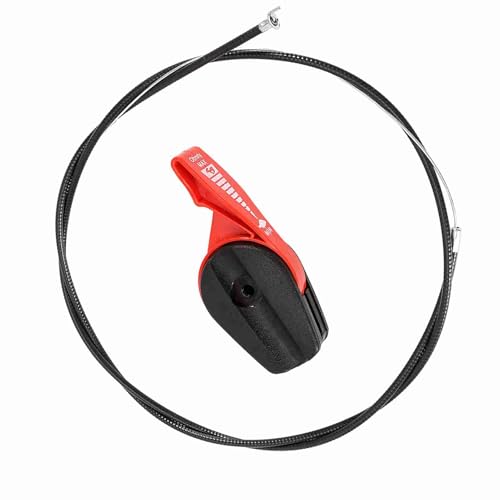 Acelerador Palanca Cortacesped Cable Repuesto Motocultor Juego universal de manija de control de palanca con interruptor de cable de palanca de 65 'para cortadora de césped cortacéspedes de gasolina