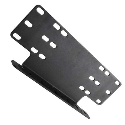 Soporte de matrícula universal MASO elegante de aleación de aluminio negro 6