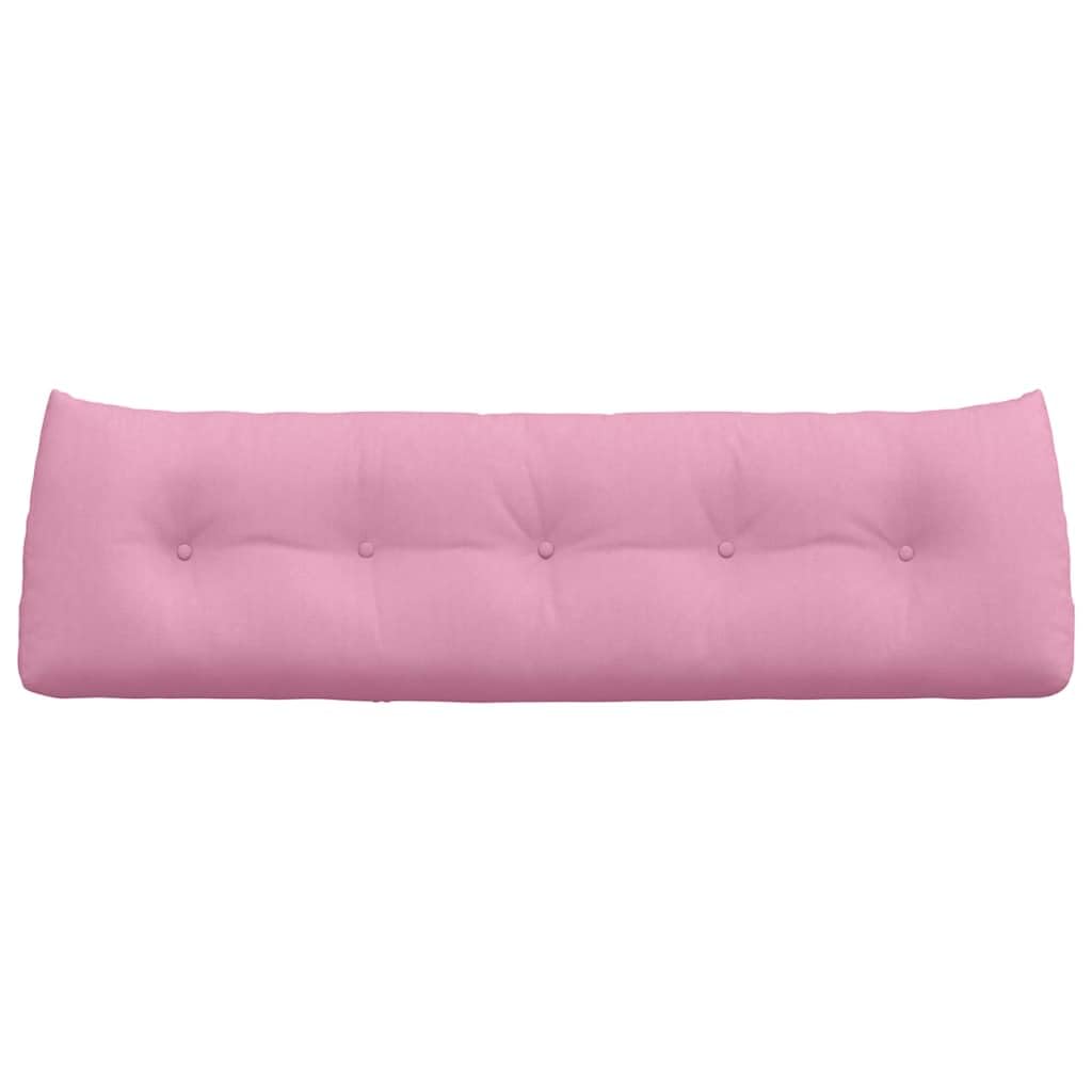 Cuscino per la schiena rosa 160 x 24 x 50 cm Tessuto
