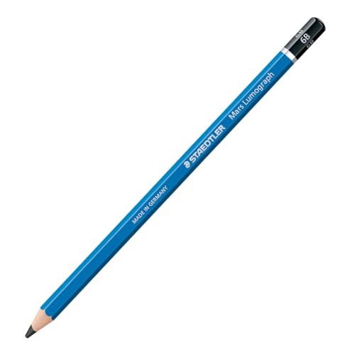 Staedtler Mars Lumograph Crayons à papier de très haute qualité pour écriture et dessin artistique Boîte en métal avec 12 crayons assortis 8B 2H 100 G12 - vue 9