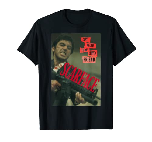 Scarface Say Hello To My Little Friend Photo T-Shirt Cover