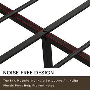 Anwick Modern Industrial Full Size Metal Platform Bed Frame With Wood Headboard And Footboard, Heavy Duty Mattress Foundation With Slat Support, Easy Assembly, Noise-Free, No Box Spring Needed(Full) #TOP6