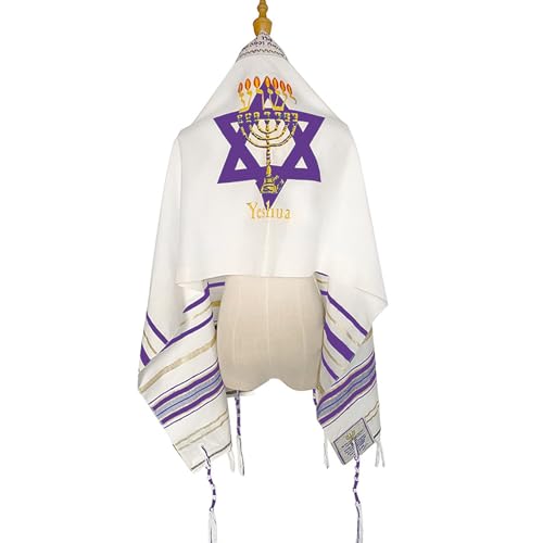 Ohmique Tallit Prayer Shawl with Bag, Soft Fabric 70"x 20" Tallit Prayer Cloth Israel for Men & Women - Image 8