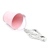 Adjustable Metal Breast Nipple Clips with Bucket Non Piercing Nipple Clamps Sexy Chest Stimulation Jewelry (Pink)