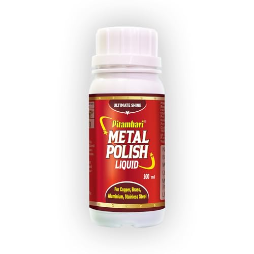 Image of Pitambari Metal Polish 100ml | Instant Shine & Durable Glow for Metal Surfaces | Effective Stain Removal