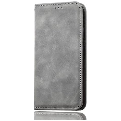 SEAHAI Funda de Cuero con Tarjetero y Soporte para TCL 30 SE/TCL 305/TCL 306 - Gris Cover