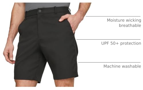 PUMA GOLF Mens Dealer 8 Shorts, Puma Black, 32W X 8L US - image 4