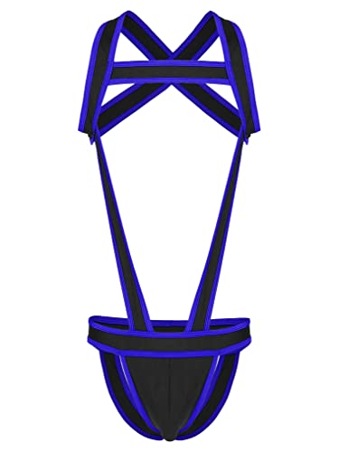 Men's Leotard Stretch Jumpsuits Bulge Pouch Jockstrap One-Piece Wrestling Singlet Bodysuit