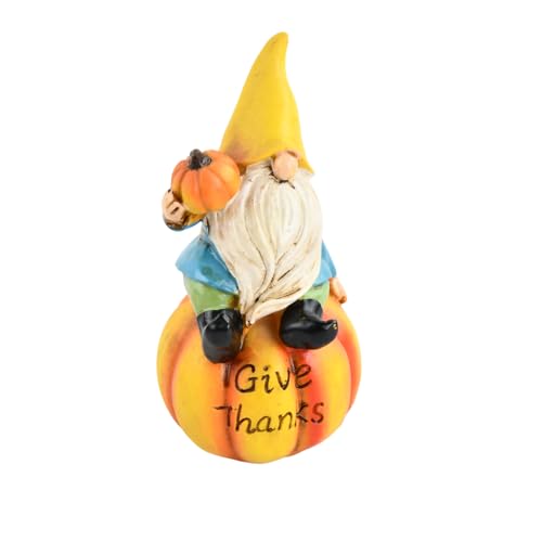 Nain de Jardin, Décorations D'extérieur, Décorations D'automne, Décoration D'automne en Résine Imperméable, Nain de Jardin Humour, Convient Aux Jardins Extérieurs et Au Camping et à L'Intérieur, 13cm