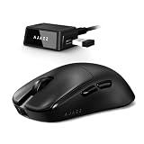 ZIYOU LANG × A.JAZZ AJ159V2MC Mouse Gaming Wireless Leggero, Batterie Doppie Intercambiabili, 54 g Ultraleggero, Tri-Mode Ricaricabile, Sensore PAW3311 24000 DPI, 1000 Hz, PC/Mac – Nero
