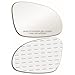CAR MIRROR BAZAR New Replacement Mirror Glass with FULL SIZE ADHESIVE for Volkswagen Jetta Passat EOS GTI Rabbit R32 Passenger Side View Right RH