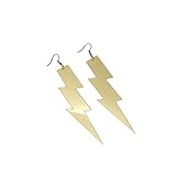 Incluye: 1 par de elegantes pendientes para mujer en forma de rayo