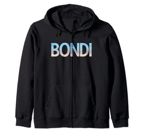 Bondi Beach Australia Ocean Sand Shore Zip Hoodie
