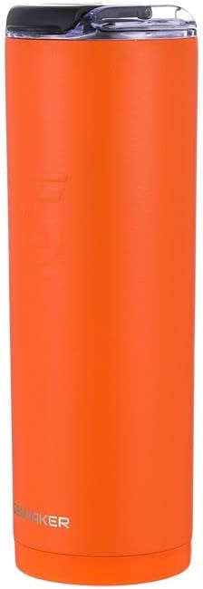 Ice Shaker 20 Oz Tumbler, Insulated Water Bottle with Straw, Stainless Steel Water, As Seen on Shark Tank, Water Bottle with Straw, Orange - Image 7
