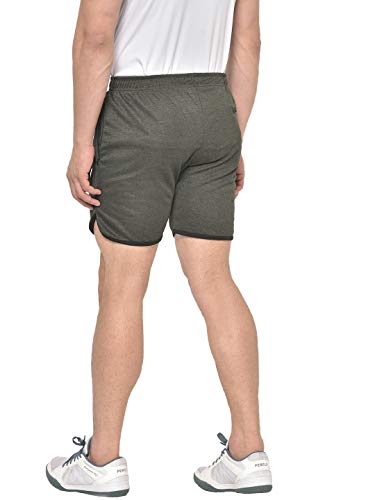 Image of CHKOKKO Men Shorts for Gym Sports or Running | Dry-Fit Fabric Single Layered Active Summer Workout Wear Knee Length Regular Fit | Elastic Waist with Front and Back Pockets