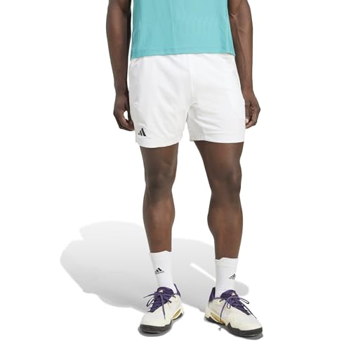 adidas Uomo Tennis Climacool Ergo Shorts, White, XXL 9 inch