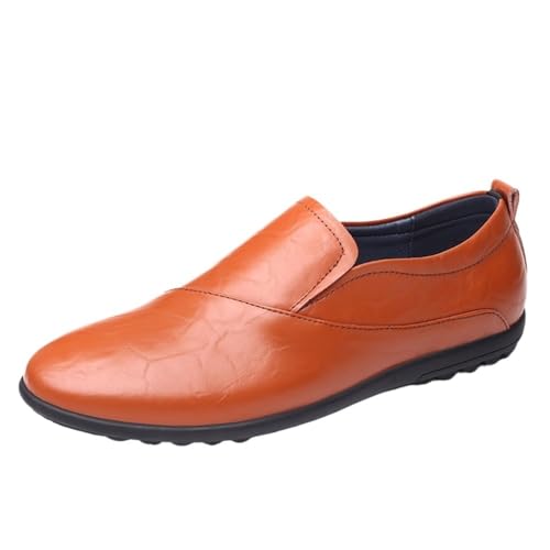 Simple Lightweight Leather Lightweight Comfortable Flat Heel Party Shoes Wedding Loafers for Mens Shoes