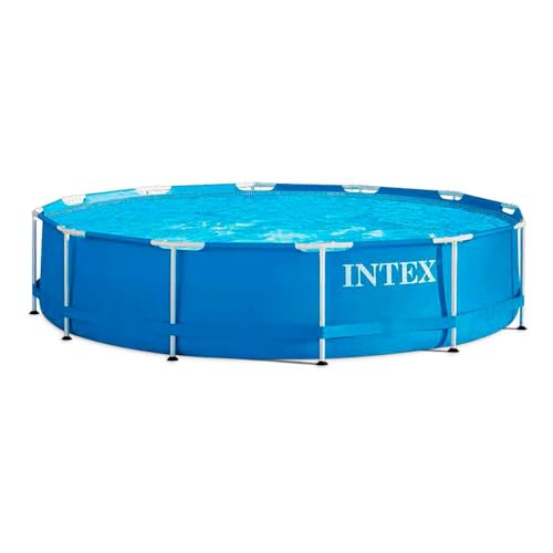 Intex 28212NP – Piscina Fuori Terra Metal Frame Rotonda, Pompa...