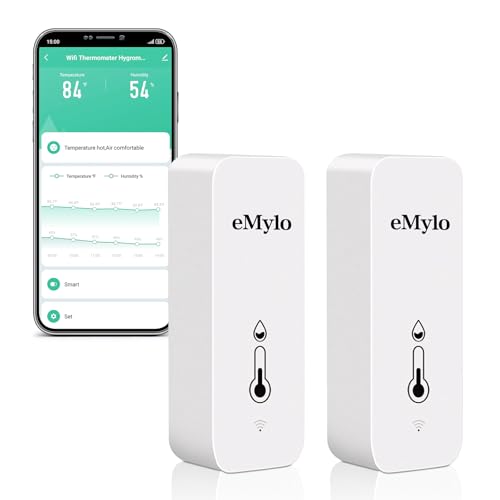 WiFi Temperature & Humidity Sensor (2-Pack)