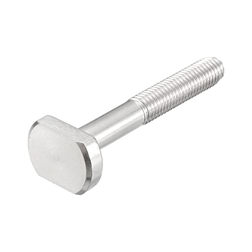 QUARKZMAN T-Ranura Perno, 1 uds M10x70 mm T Ranura Inserción Perno Deslizantes Pernos 304 Inoxidable Acero Acero T Forma Tornillos para T Carril