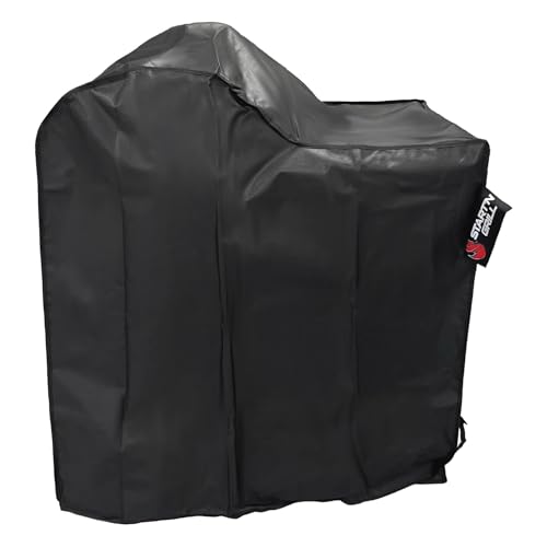 Housse de Protection pour Barbecue au Charbon Start’N’Grill Evolution ou Performer Premium – Toile Noire Oxford 300D enduite de PVC – Fermeture Velcro au Niveau des Pieds, Résistante Pluie et UV