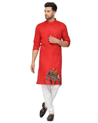Image of Men's Digital Printed Kurta for Festival