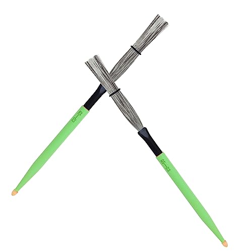 Levemolo Maple Drumsticks Cardio Drumming Equipment Drum Brushes Drum Set Accessory Steel Wire Brush