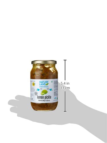 Image of Natureland Organics Lemon Pickle 350 Gm - Organic Healthy Pickles (Pack of 2)