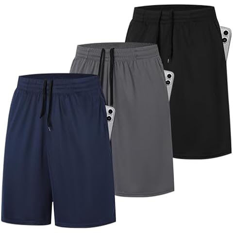 ZENGVEE Men's Quick Dry Running Shorts Cover
